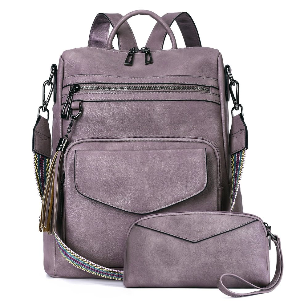 Backpack Purse for Women Leather Fashion Designer Backpack Purse Travel😀